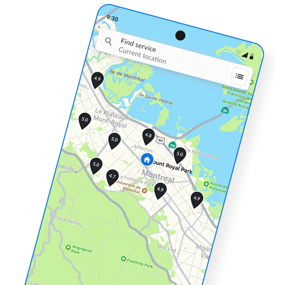 CareChain app map view